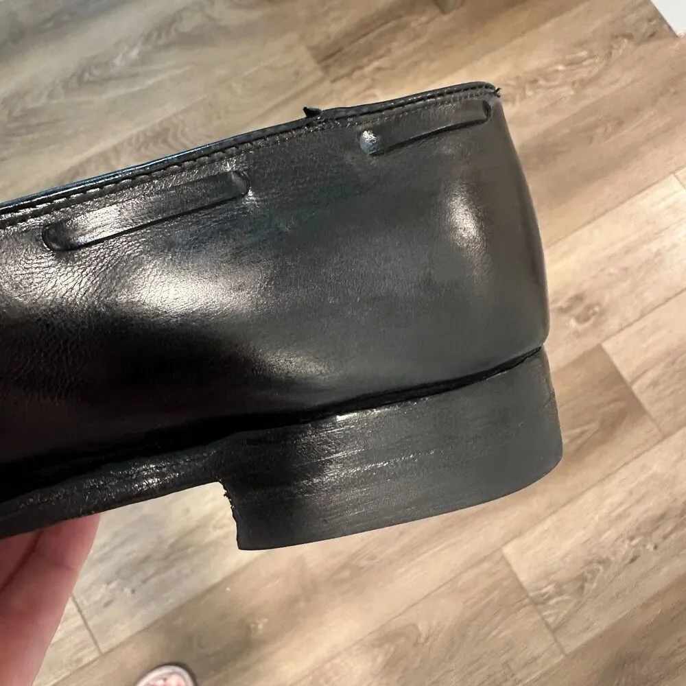 Alden 660 Black Leather Tassel Loafers Aberdeen Goodyear Welted Slip On Size 12